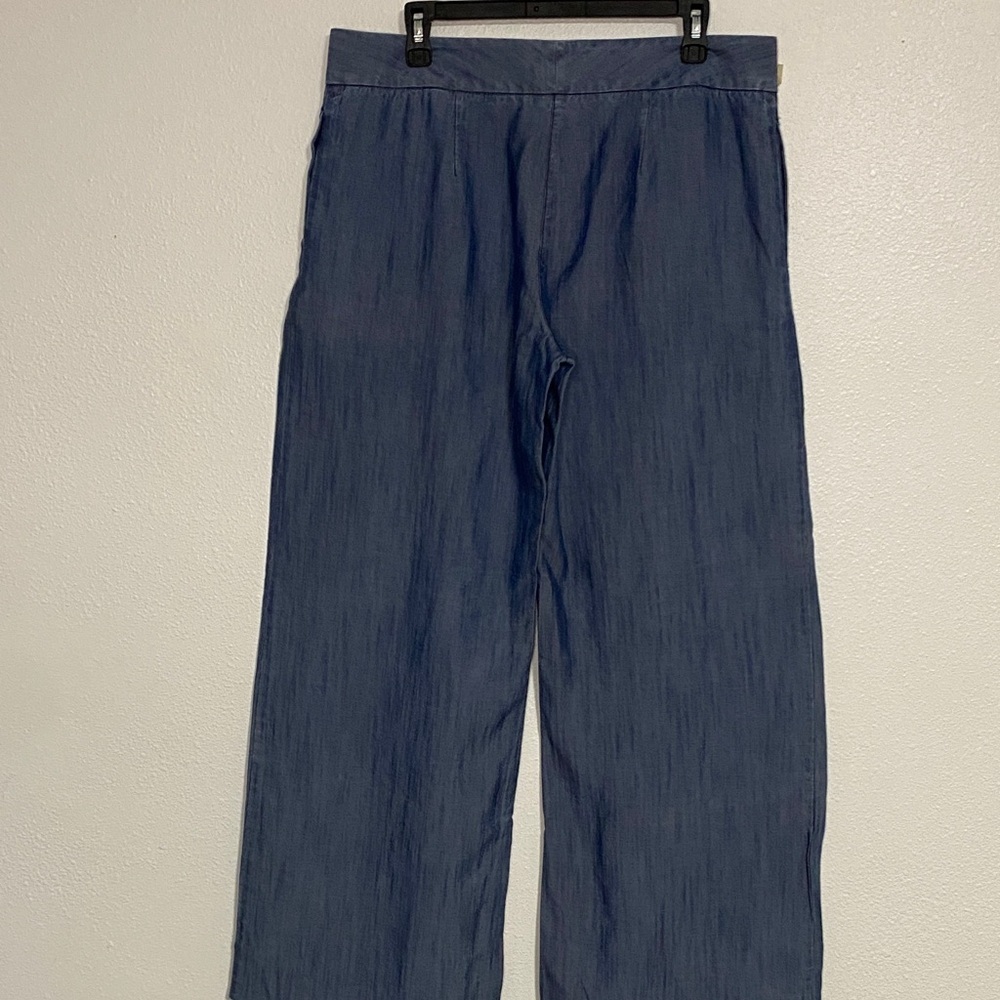 Tommy Bahama Blue Straight Leg Pants Size 10 100% tencel lyosel - Picture 5 of 16
